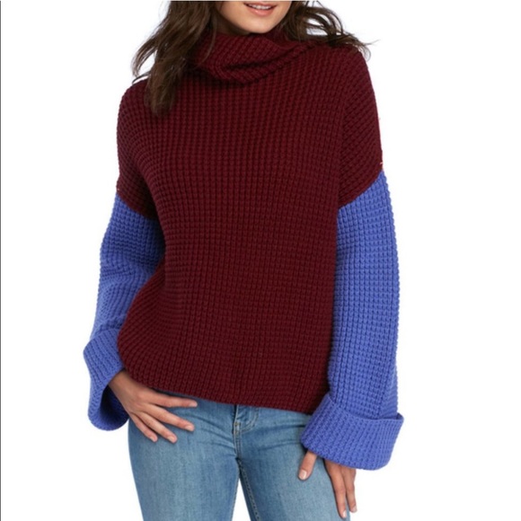 Free People Park City Color Block Sweater - Picture 3 of 4